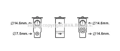 Расширительный клапан, кондиционер AVA QUALITY COOLING купить