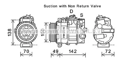 Компрессор, кондиционер AVA QUALITY COOLING купить
