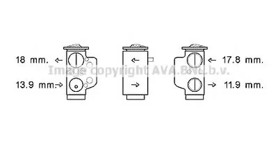 Расширительный клапан, кондиционер AVA QUALITY COOLING купить