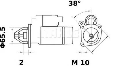 Стартер MAHLE ORIGINAL купить