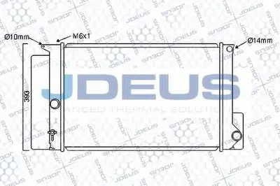 Радиатор, охлаждение двигателя JDEUS купить