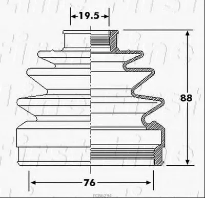 Пыльник, приводной вал FIRST LINE купить