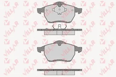 Комплект тормозных колодок, дисковый тормоз VILLAR купить