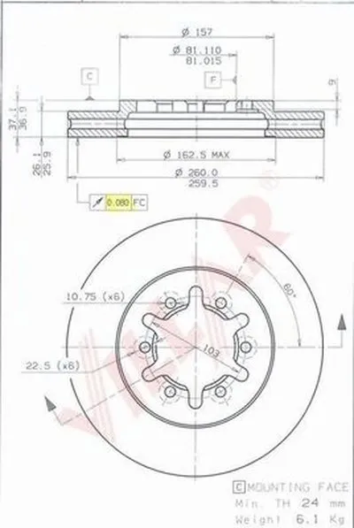 Тормозной диск VILLAR купить
