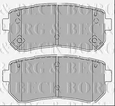 Комплект тормозных колодок, дисковый тормоз BORG & BECK купить
