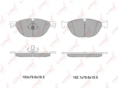 Комплект тормозных колодок, дисковый тормоз LYNXauto купить