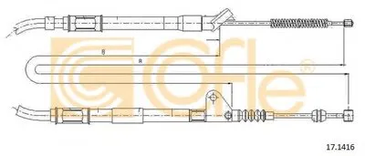 Трос, стояночная тормозная система COFLE купить