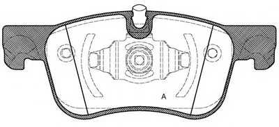 Комплект тормозных колодок, дисковый тормоз ADVANCE OPEN PARTS купить