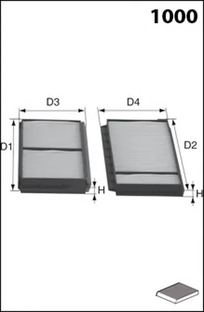 Фильтр, воздух во внутренном пространстве LUCAS FILTERS купить