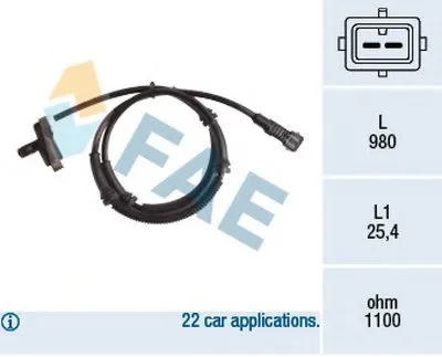 Датчик, частота вращения колеса FAE купить