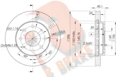 Тормозной диск R BRAKE купить