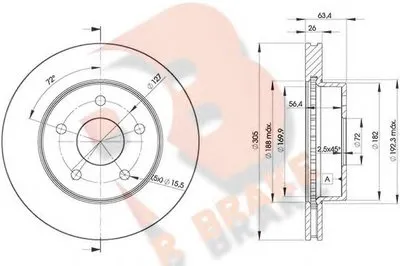 Тормозной диск R BRAKE купить