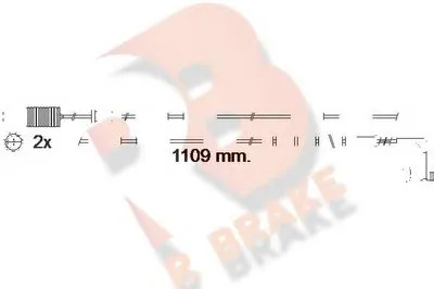 Сигнализатор, износ тормозных колодок R BRAKE купить