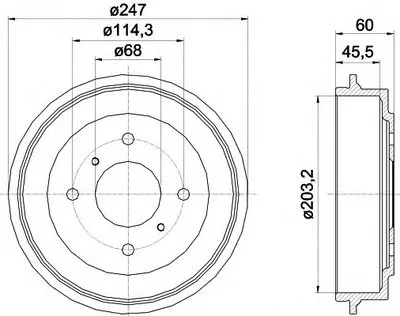 Тормозной барабан HELLA купить