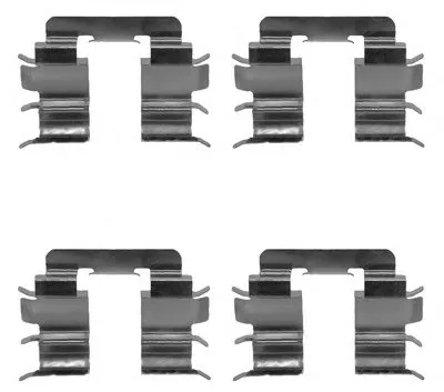 Комплектующие, колодки дискового тормоза HELLA купить