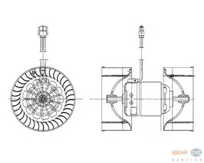 Вентиляция салона BEHR HELLA SERVICE HELLA купить