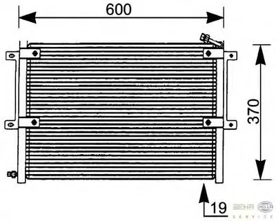Конденсатор, кондиционер BEHR HELLA SERVICE HELLA купить