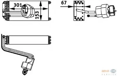 Испаритель, кондиционер BEHR HELLA SERVICE HELLA купить