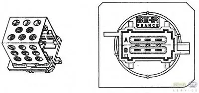 Сопротивление, вентилятор салона BEHR HELLA SERVICE HELLA купить