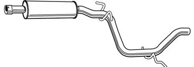 Средний глушитель выхлопных газов WALKER купить