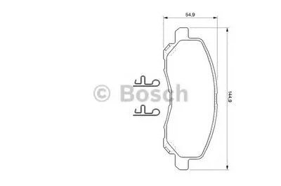 Комплект тормозных колодок, дисковый тормоз BOSCH купить