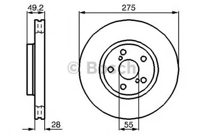 Тормозной диск BOSCH купить