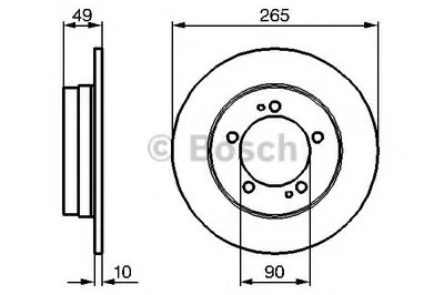 Тормозной диск BOSCH купить