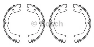 Комплект тормозных колодок, стояночная тормозная система BOSCH купить