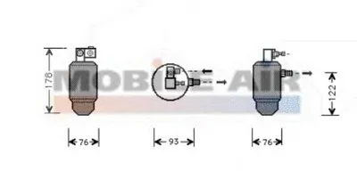 Осушитель, кондиционер VAN WEZEL купить