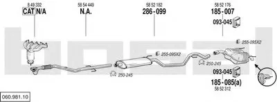 Система выпуска ОГ BOSAL купить