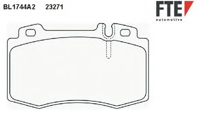 Комплект тормозных колодок, дисковый тормоз FTE купить