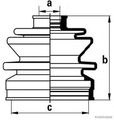 Комплект пылника, приводной вал HERTH+BUSS JAKOPARTS купить