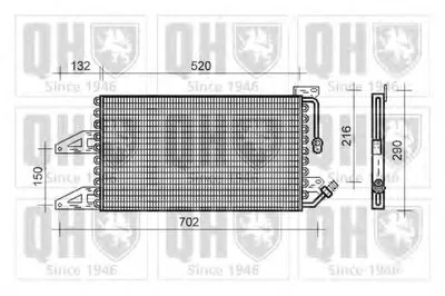 Конденсатор, кондиционер QUINTON HAZELL купить