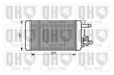 Теплообменник, отопление салона QUINTON HAZELL купить