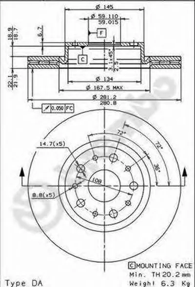 Тормозной диск AP купить
