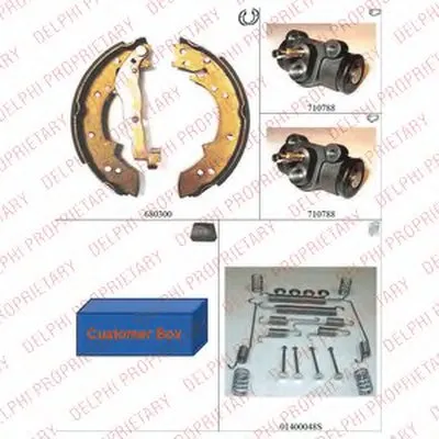 Комплект тормозных колодок DELPHI купить