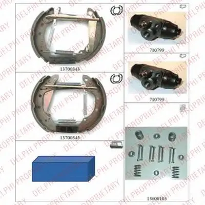 Комплект тормозных колодок DELPHI купить