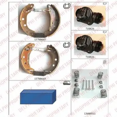 Комплект тормозных колодок DELPHI купить