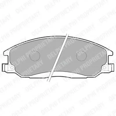 Комплект тормозных колодок, дисковый тормоз DELPHI купить