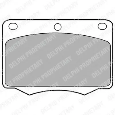 Комплект тормозных колодок, дисковый тормоз DELPHI купить