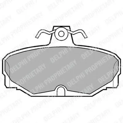 Комплект тормозных колодок, дисковый тормоз DELPHI купить
