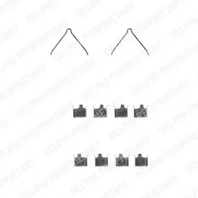 Комплектующие, колодки дискового тормоза DELPHI купить