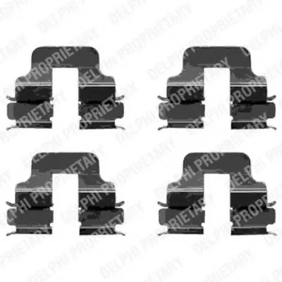 Комплектующие, колодки дискового тормоза DELPHI купить