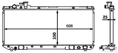 Радиатор, охлаждение двигателя BEHR HELLA SERVICE купить
