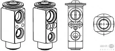 Расширительный клапан, кондиционер BEHR HELLA SERVICE купить