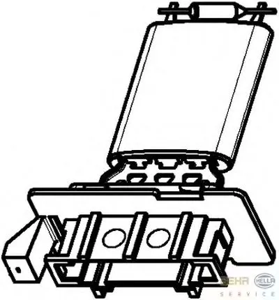 Сопротивление, вентилятор салона BEHR HELLA SERVICE купить