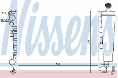 Радиатор, охлаждение двигателя NISSENS купить
