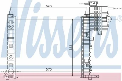 Радиатор, охлаждение двигателя NISSENS купить