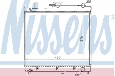 Радиатор, охлаждение двигателя NISSENS купить