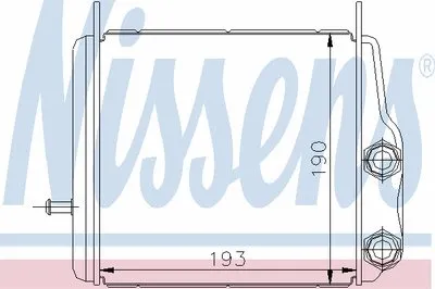 масляный радиатор, двигательное масло NISSENS купить